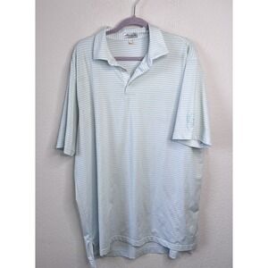 Peter Millar Summer Comfort Polo Shirt Men's XL Houston Country Club Golf Preppy